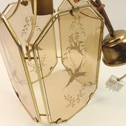 Vintage gold metal chandelier