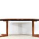 Midcentury Danish Extending Round Teak Table by Skovby. Vintage Modern / Scandinavian Style /Retro.