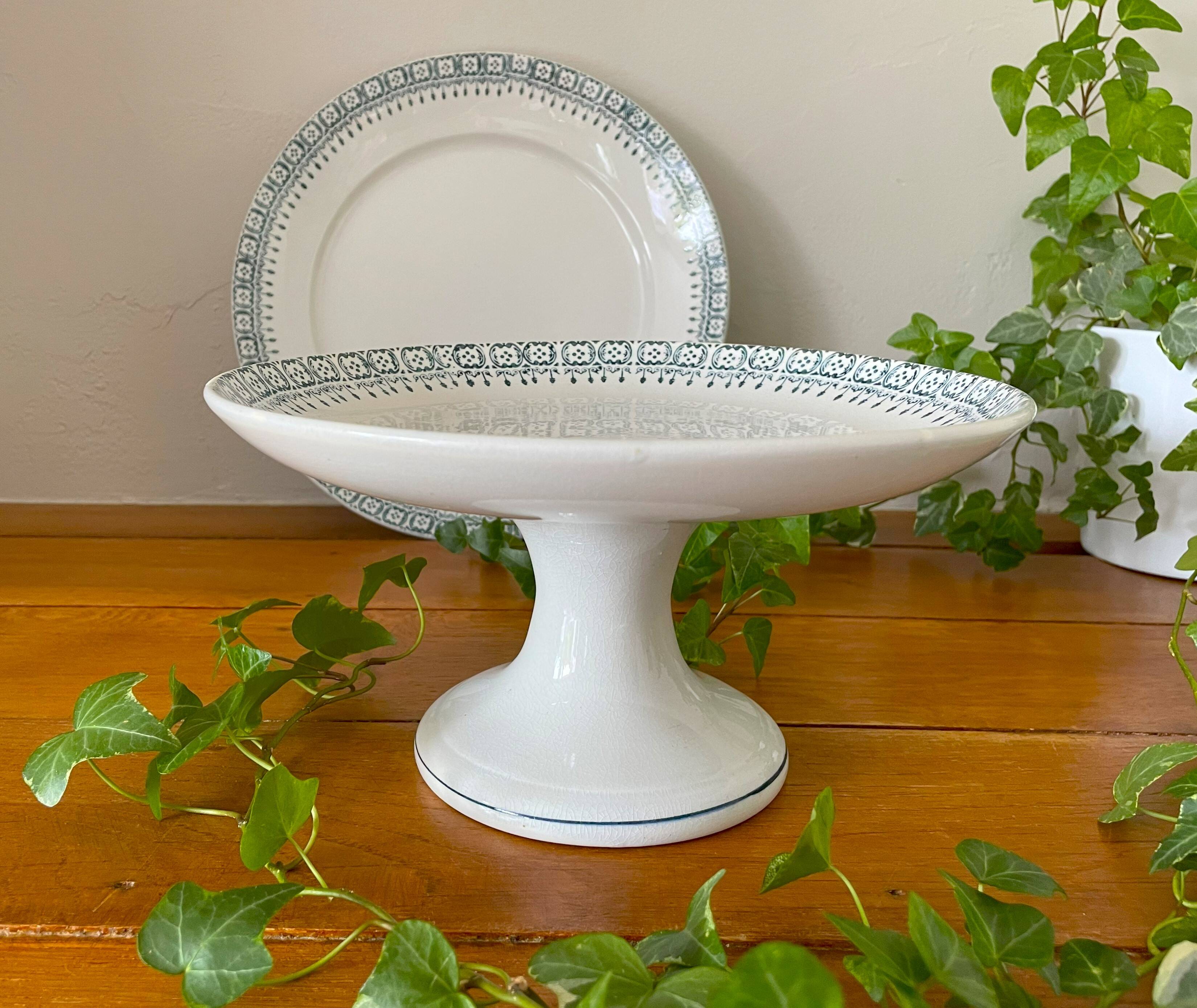Antique earthenware fruit bowl from Saint-Amand (North)