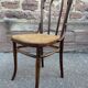 Set of 6 mismatched Viennese bistro restaurant chairs from the 1920s