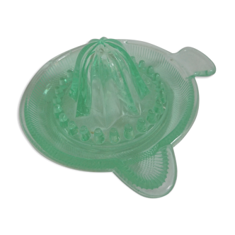 Citrus press molded glass green