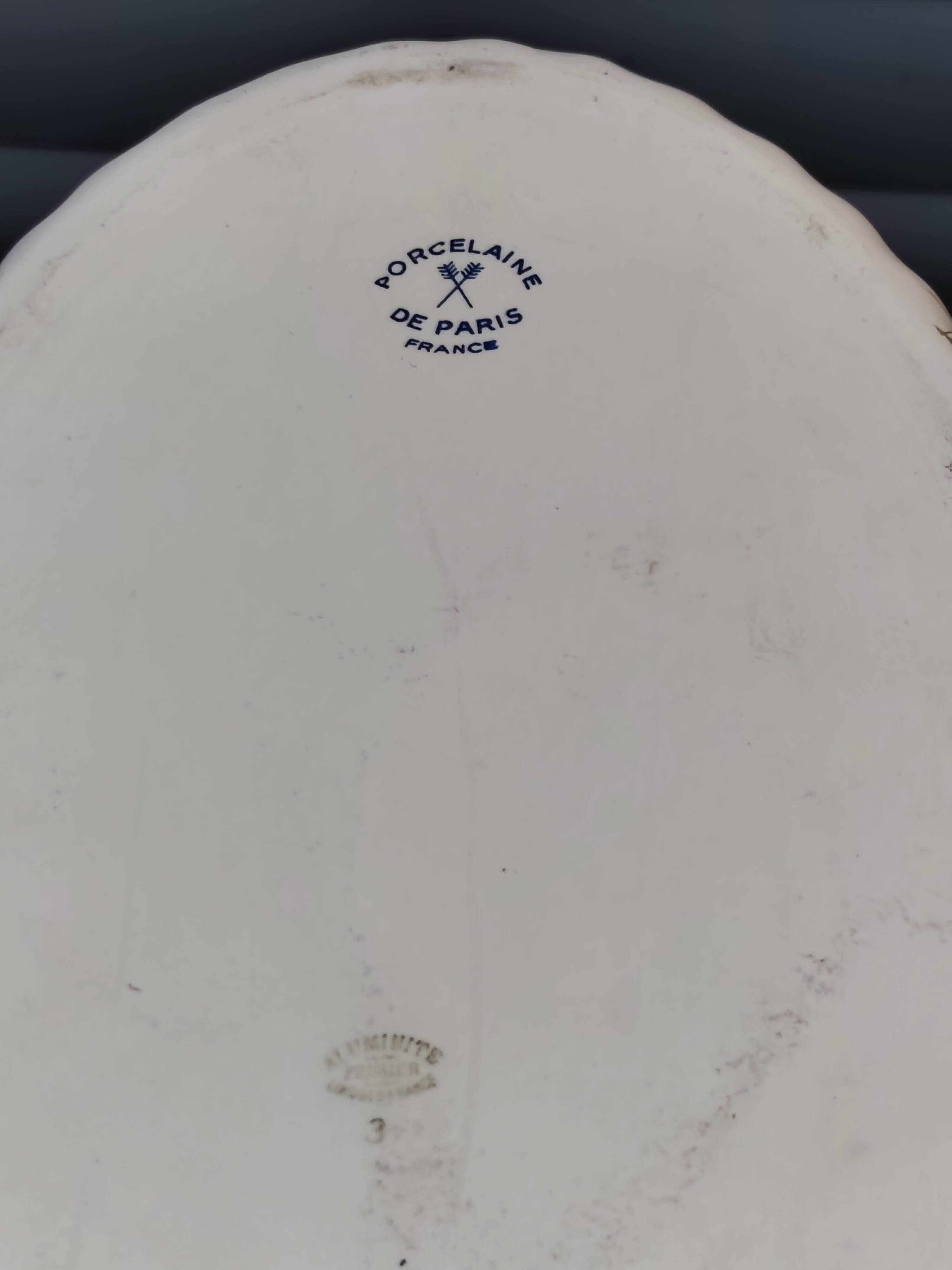 Vintage paris porcelain plate