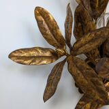 Golden leaf wall light 1970