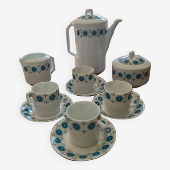 Limoges France porcelain coffee service circa 1970