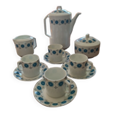 Limoges France porcelain coffee service circa 1970
