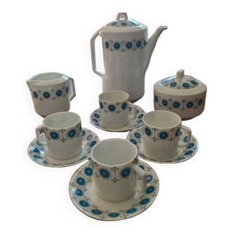 Service à café en porcelaine de Limoges France circa 1970