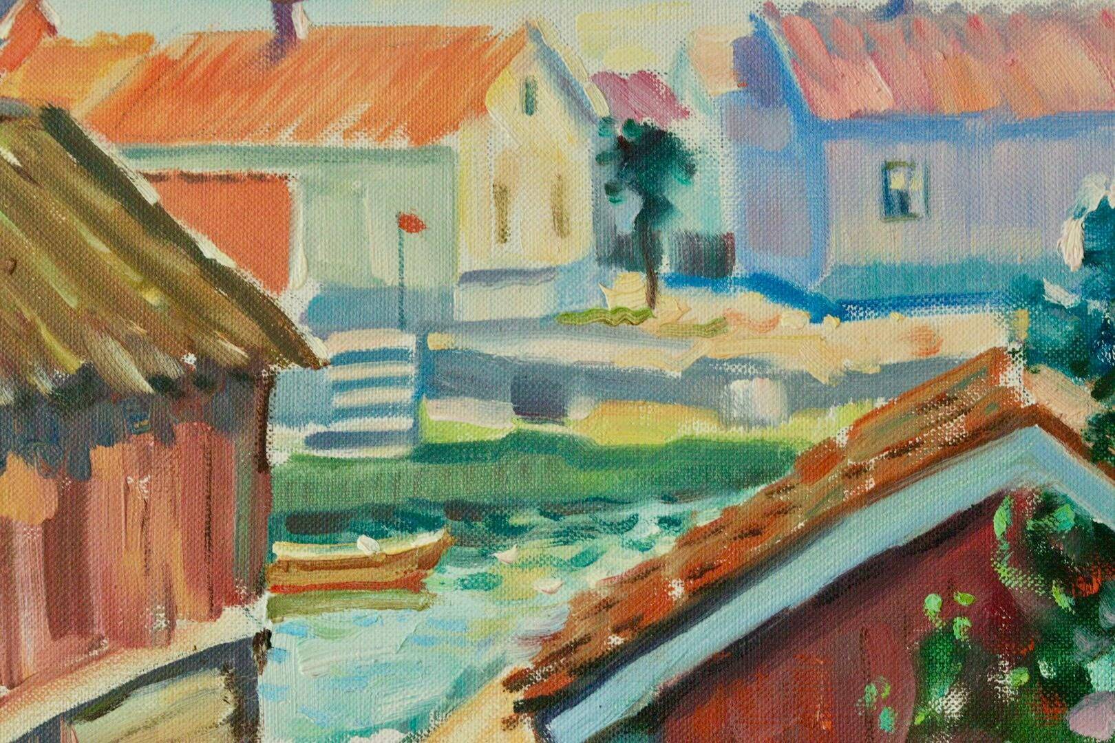 « Scène de village » de Bruno Palmdahl
