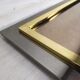 Mirror square brass design