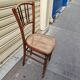 Bistro chair in wood and caning from the 1900s.