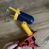 Vintage 80s Memphis spotlight clamp lamp