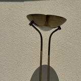 Lampadaire doré à liseuse led