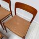 1950s set of 6 vintage Danish teak dining chairs No. 75 by Niels O. Møller