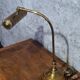 Art Nouveau desk lamp, solid brass with articulated arm – Belle Époque
