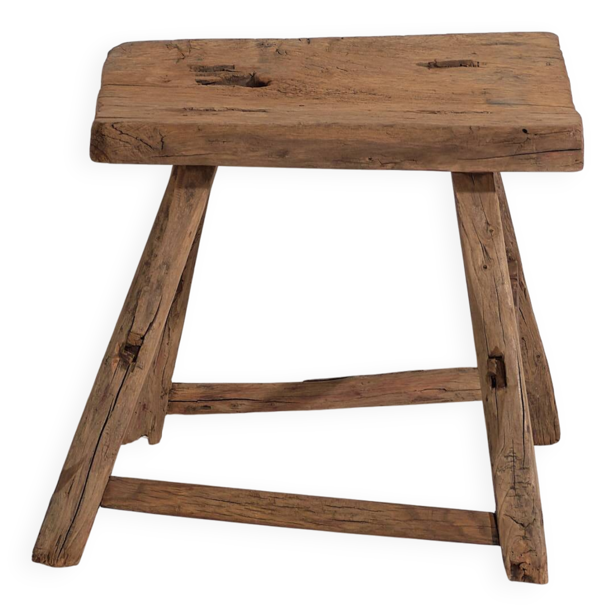 Antique wabi-sabi bedside table (c. 1900)