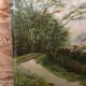 Old painting oil on canvas C. Guyon Campaign XIXth Vintage