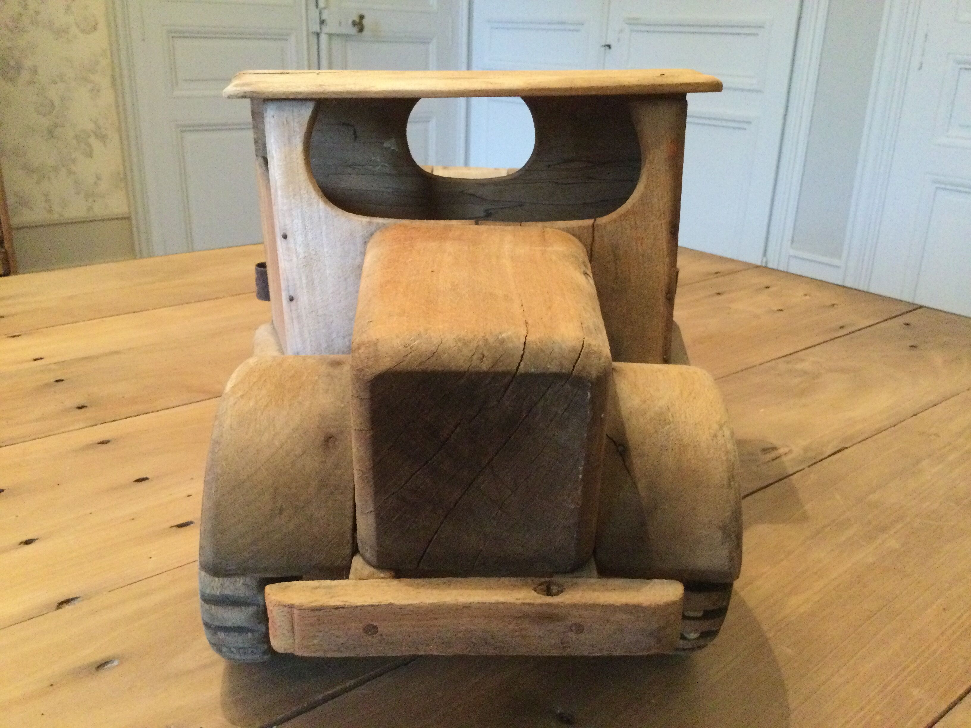 Antique oak transport truck