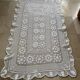 White crochet tablecloth