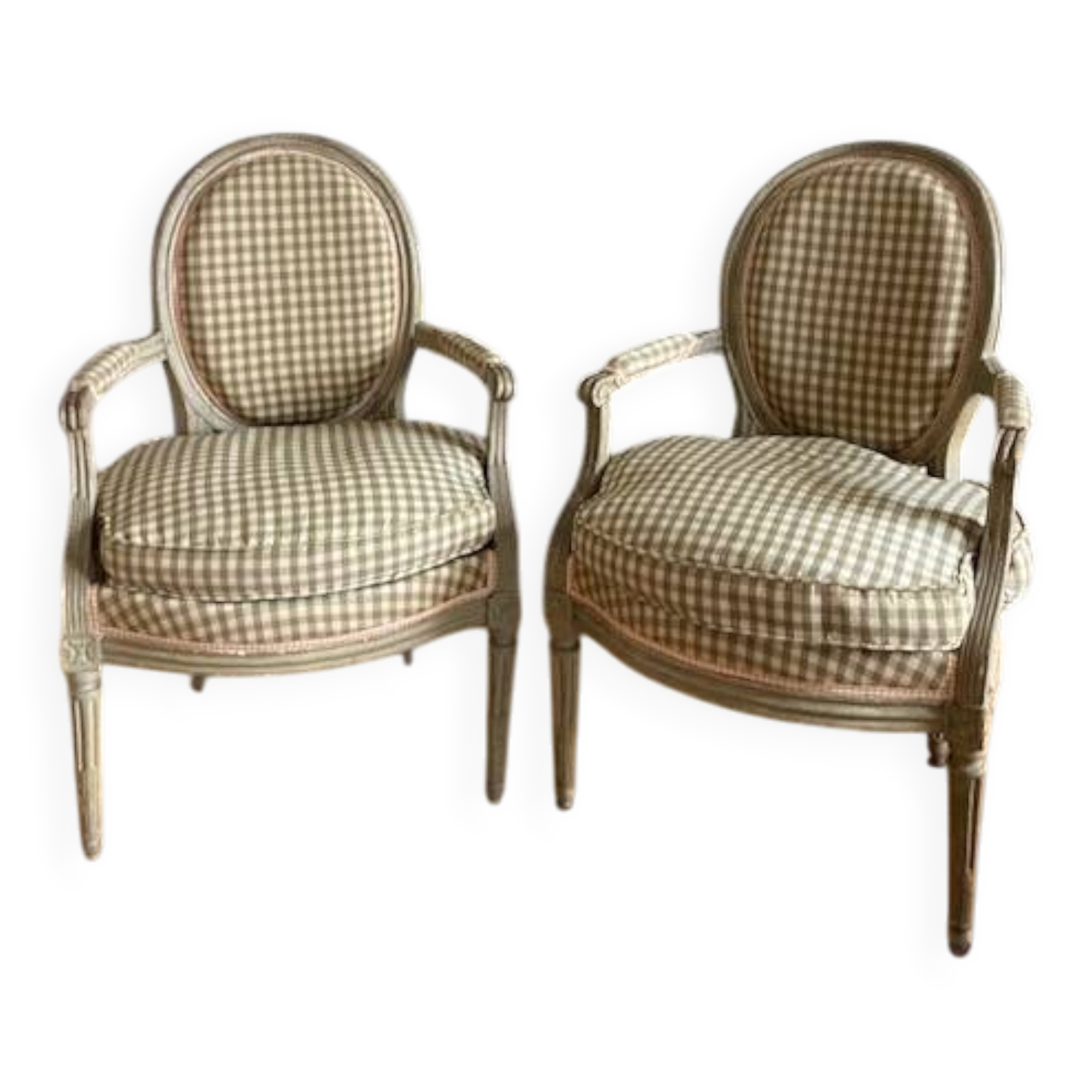 Authentic louis xv armchair pair
