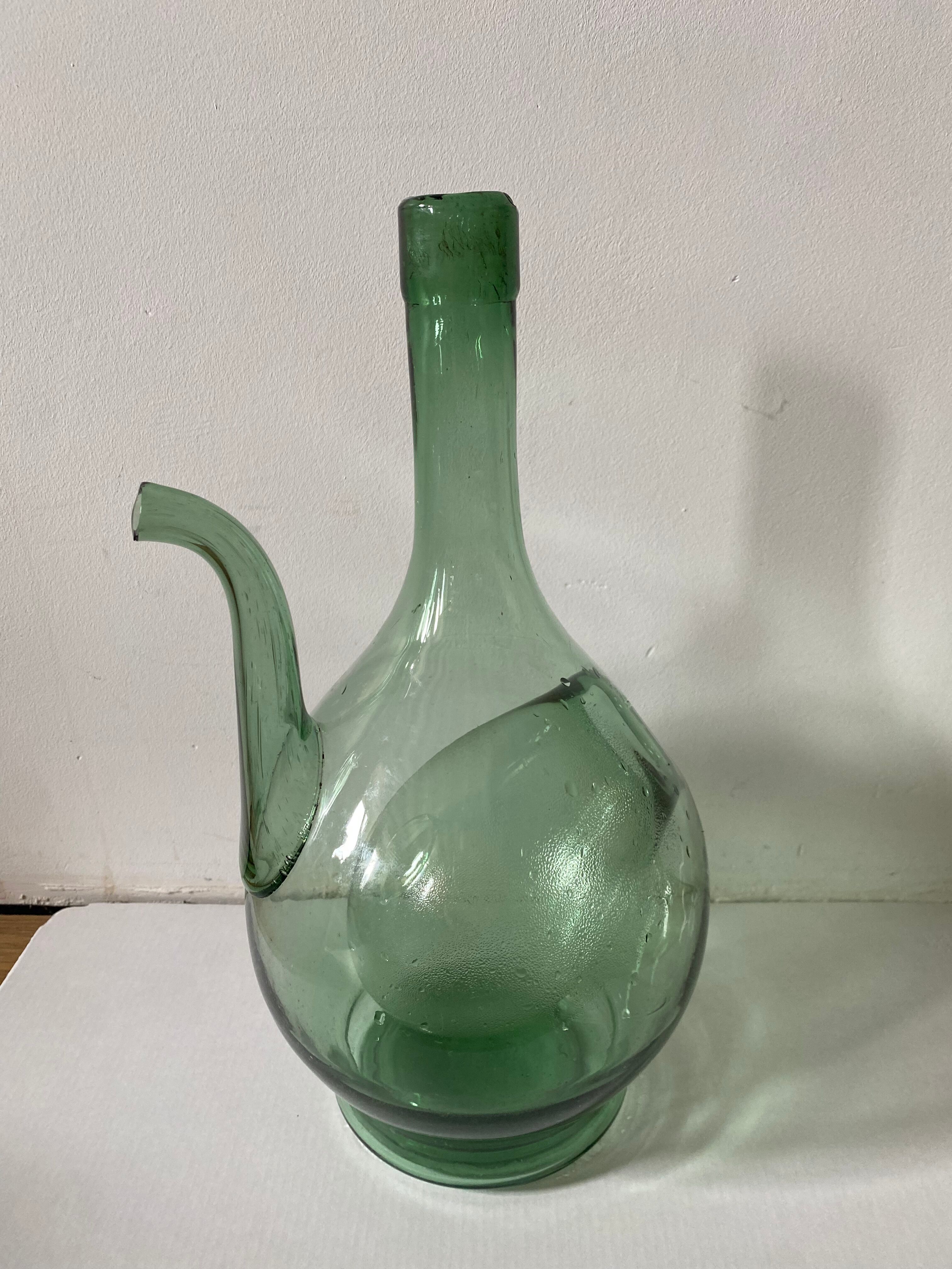 Carafe vintage verre soufflé