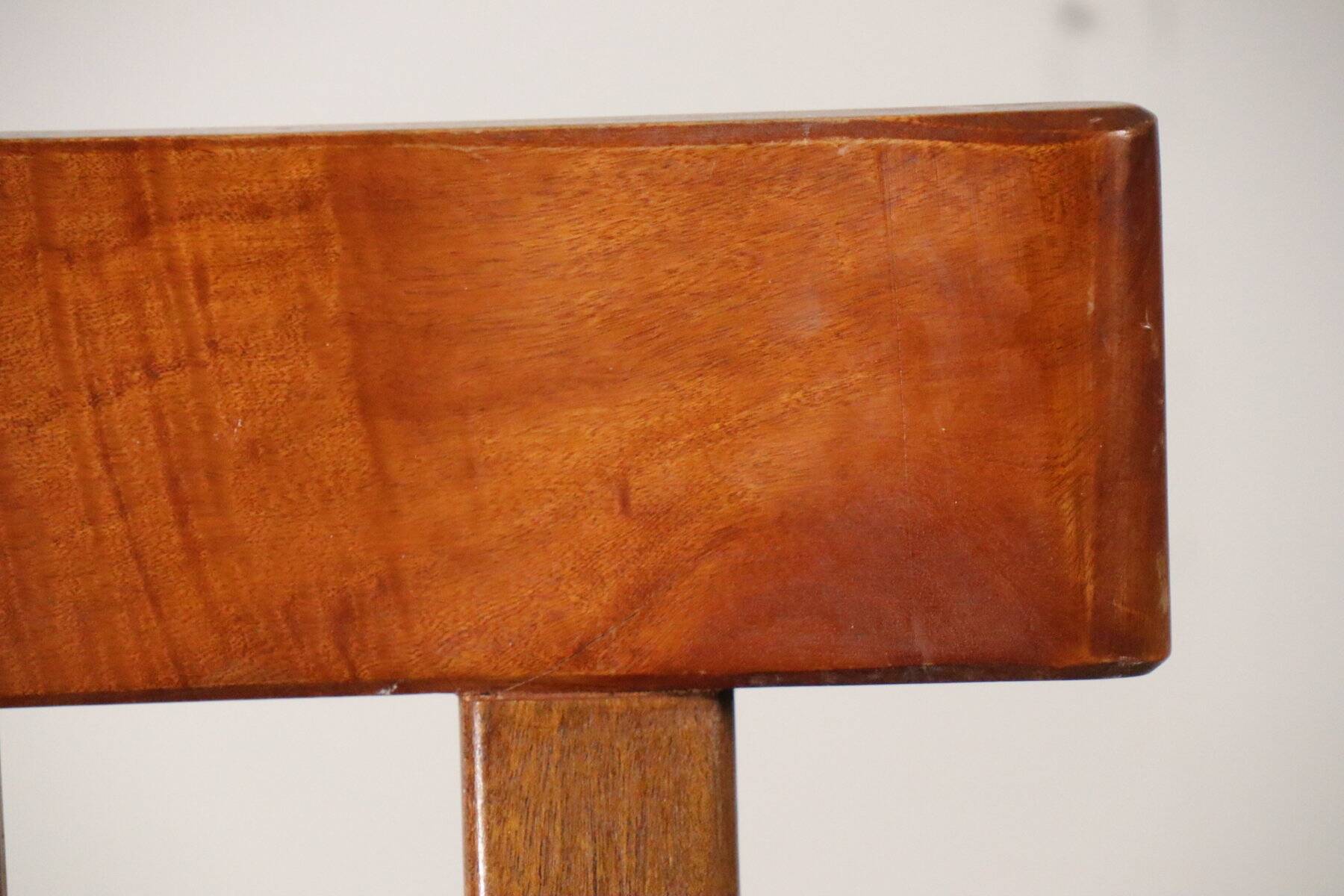 Chaise en acajou par Christian Durupt - Méribel - 1960