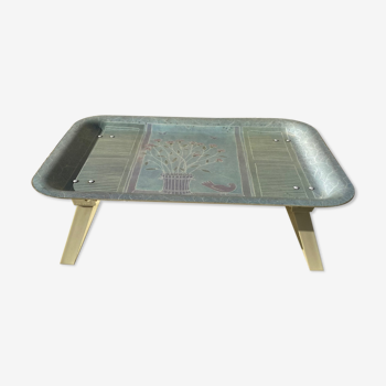 Vintage standing breakfast tray