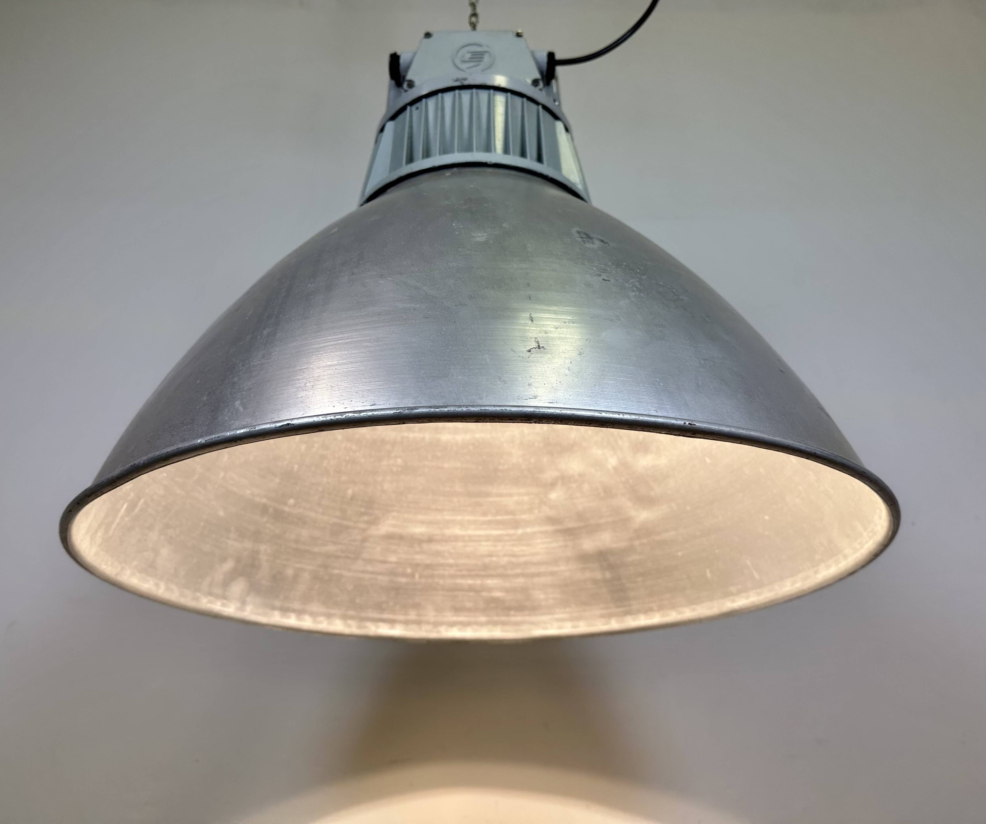 Large Industrial Aluminium Pendant Light from Elektrosvit, 1960s