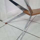 Coffee table with compass legs from the 60s