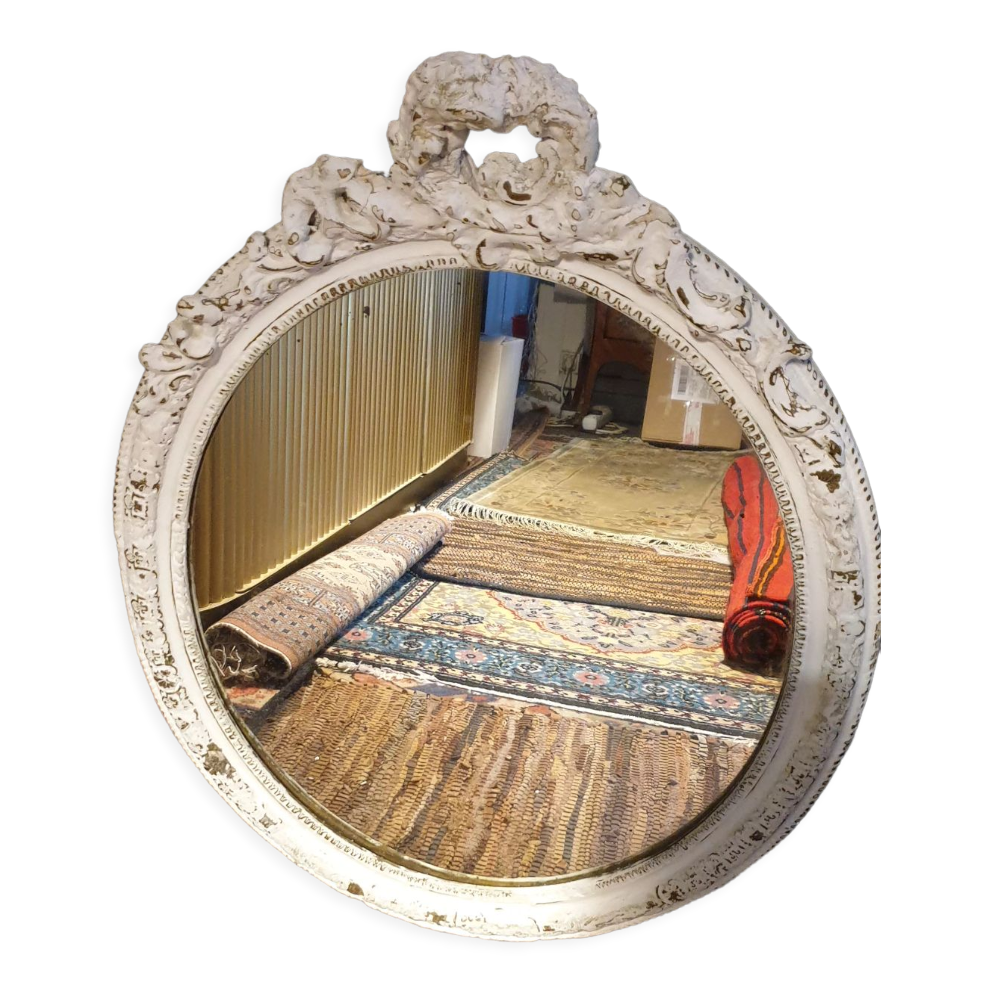 Miroir ovale Louis XVI 56x72cm