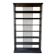 Large industrial black metal shelf – openwork graphic structure