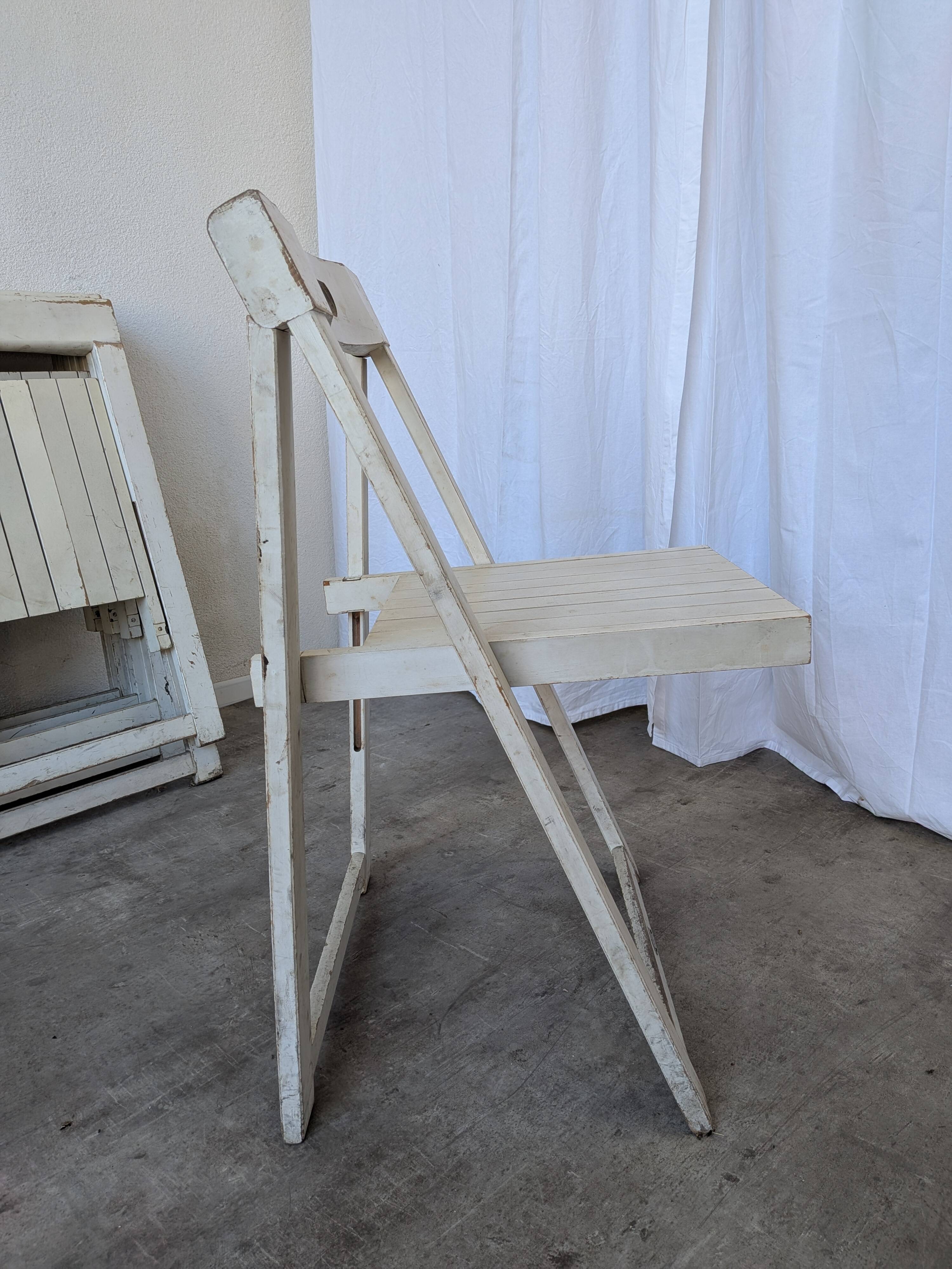 Set of 5 Vintage TRIESTE Foldable Chair by Aldo Jacober, 1970s Mid-Century