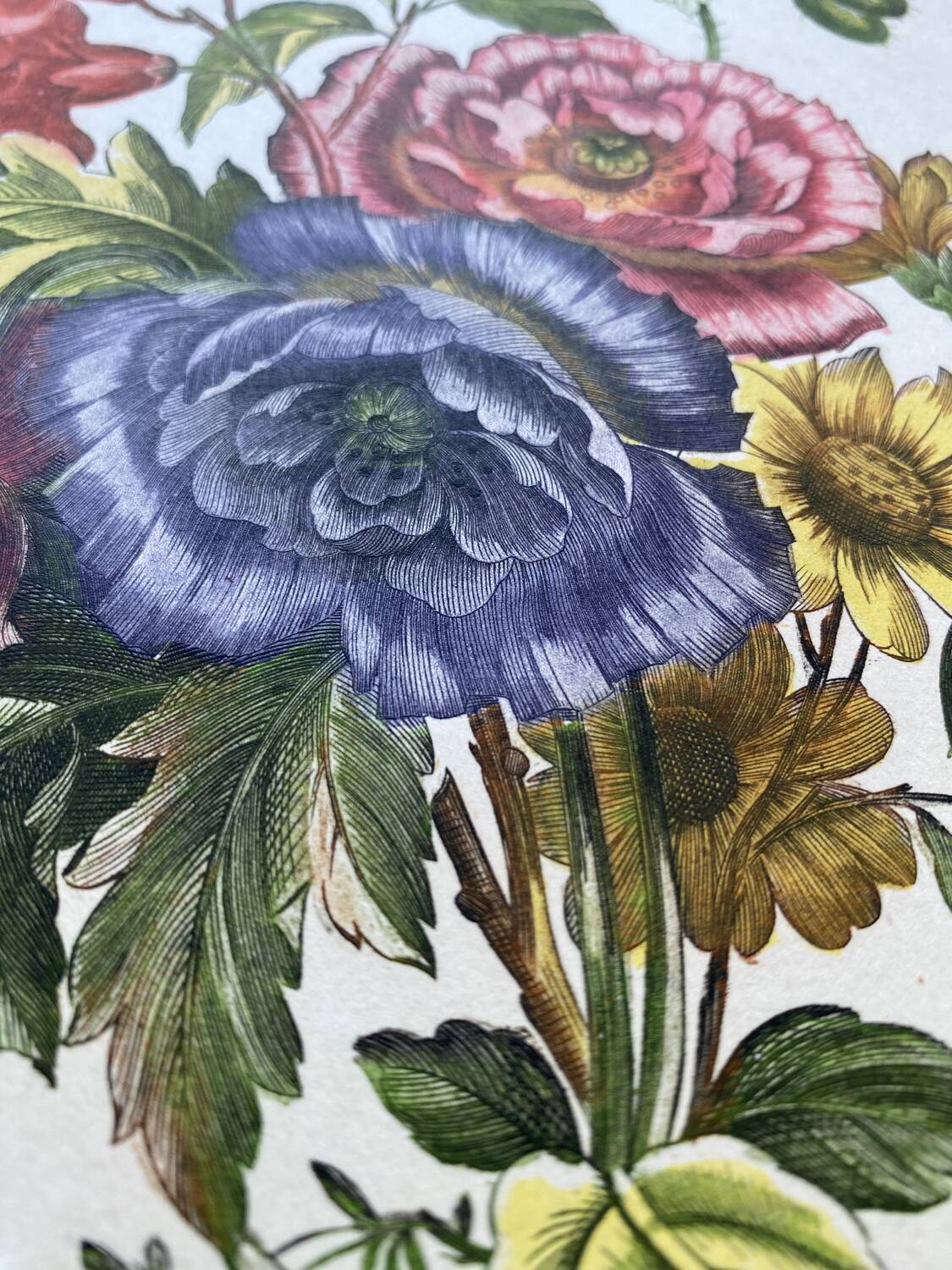 Two floral lithographs 2124