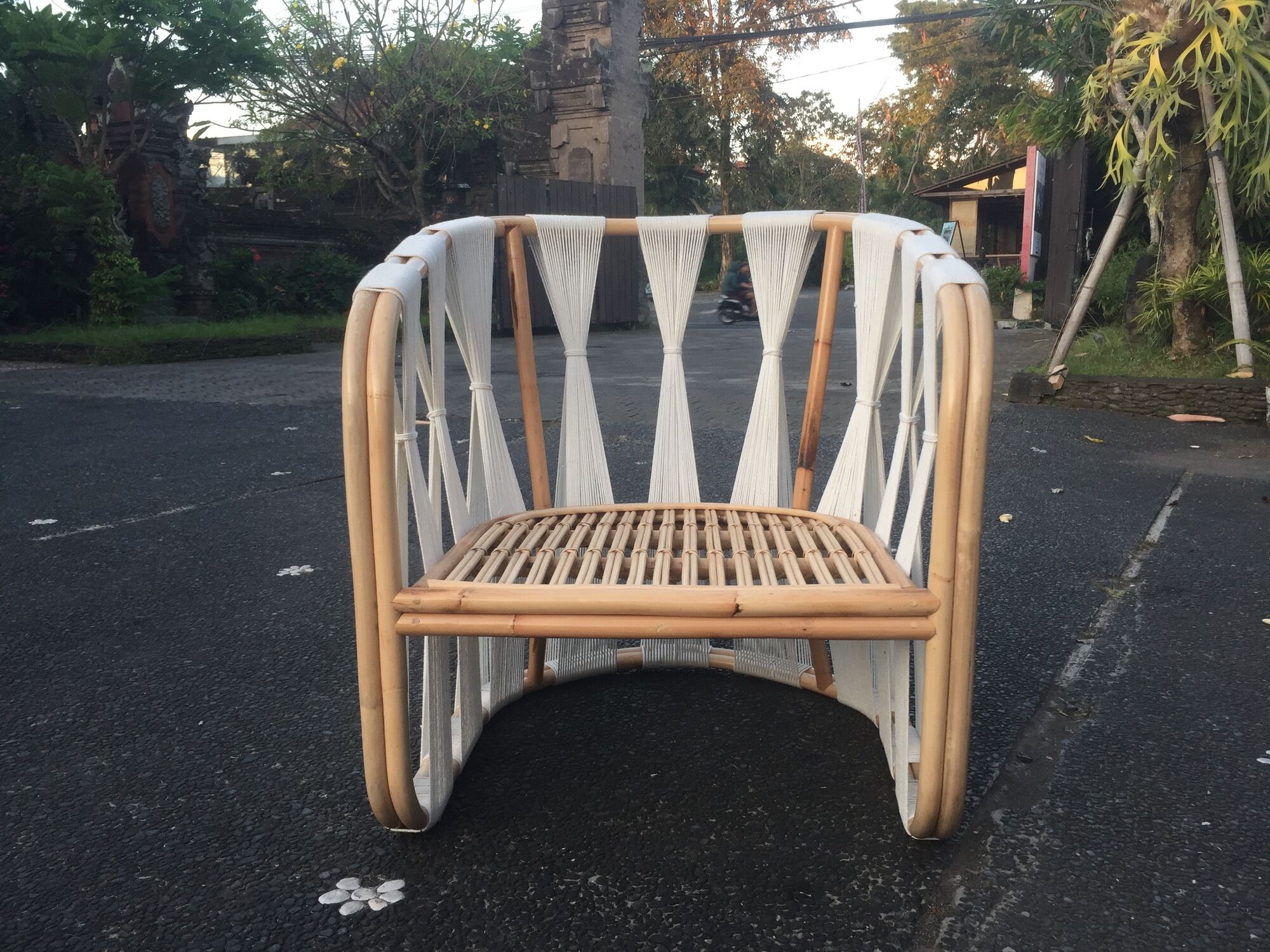 Wabisabi rattan lounge chair / single seat / club armchair
