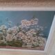 Vintage still life painting with daisies