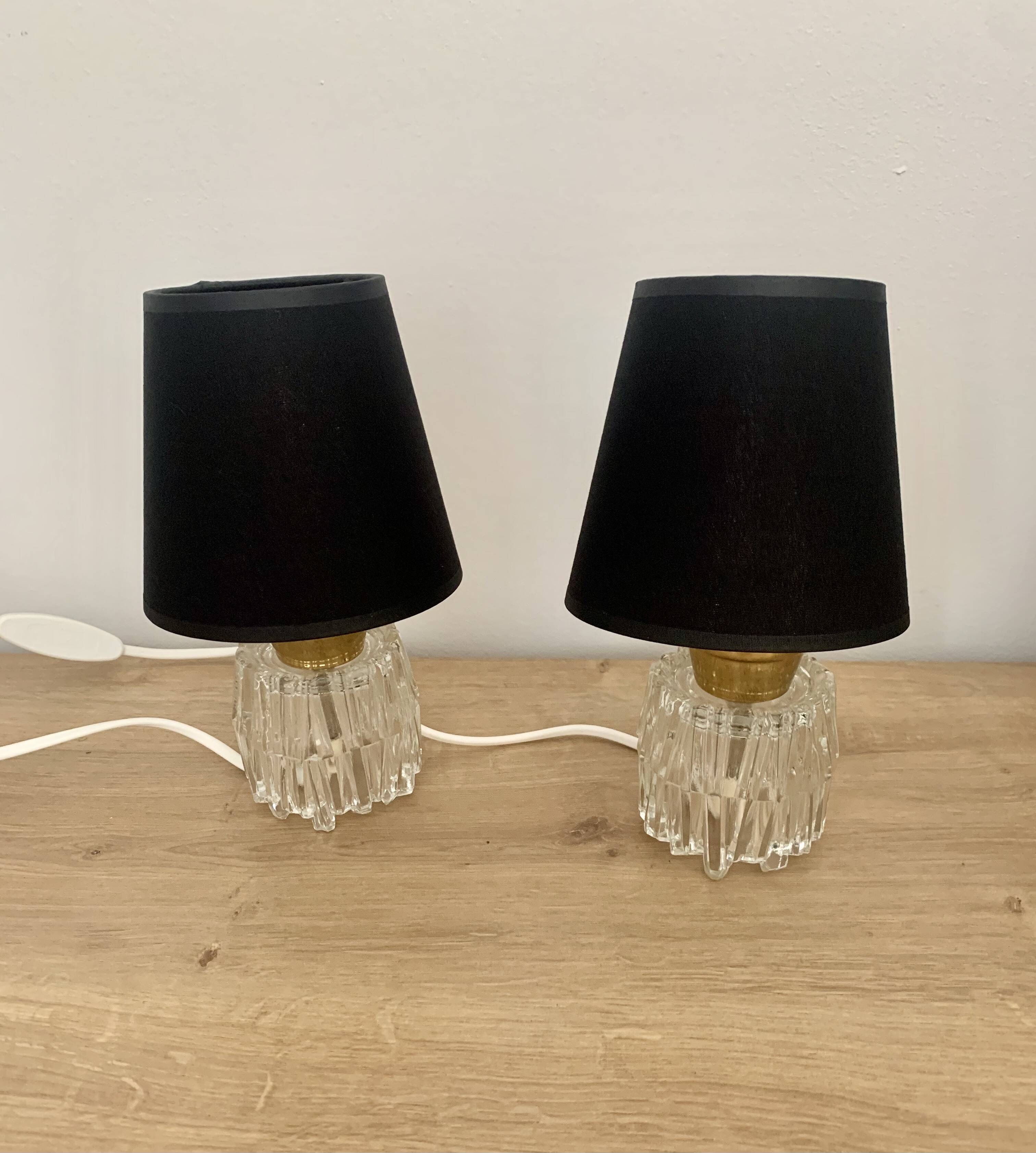Pair of bedside lamps, 1970