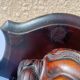 Rare pair of wall-mounted consoles Elephant carved wood J. Derolland