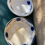 Sets of 2 presentation dishes Digoin Sarreguemines model Efel.