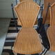 4 vintage canne chairs 1960