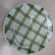 Old round dish Moulin des loups Orchies green tiles
