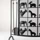 Wrought iron fireplace screen by Atelier Marolles, France, 1950s