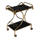 Chariot bar en laiton mid Century 1950