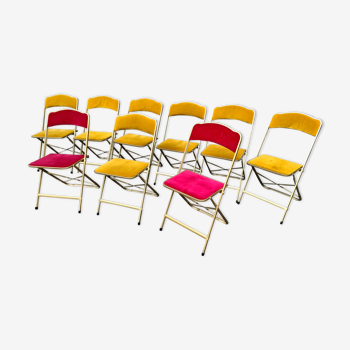 Lot de 10 chaises pliantes Chaisor "chaise théâtre"