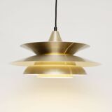 Vintage Danish lamp in brass, 1970's