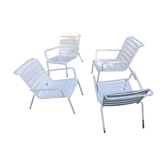 Four stackable outdoor armchairs "luxembourg"