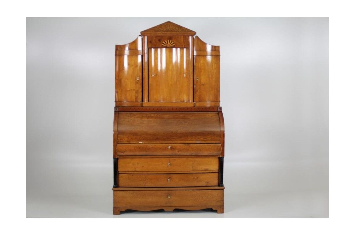 Oak secretary, Northern Europe, around 1820