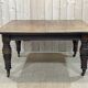 English nineteenth oak table with 1 crank extension