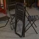 Lot de 6 Chaises pliantes industrielles assemblage par brasure 1950