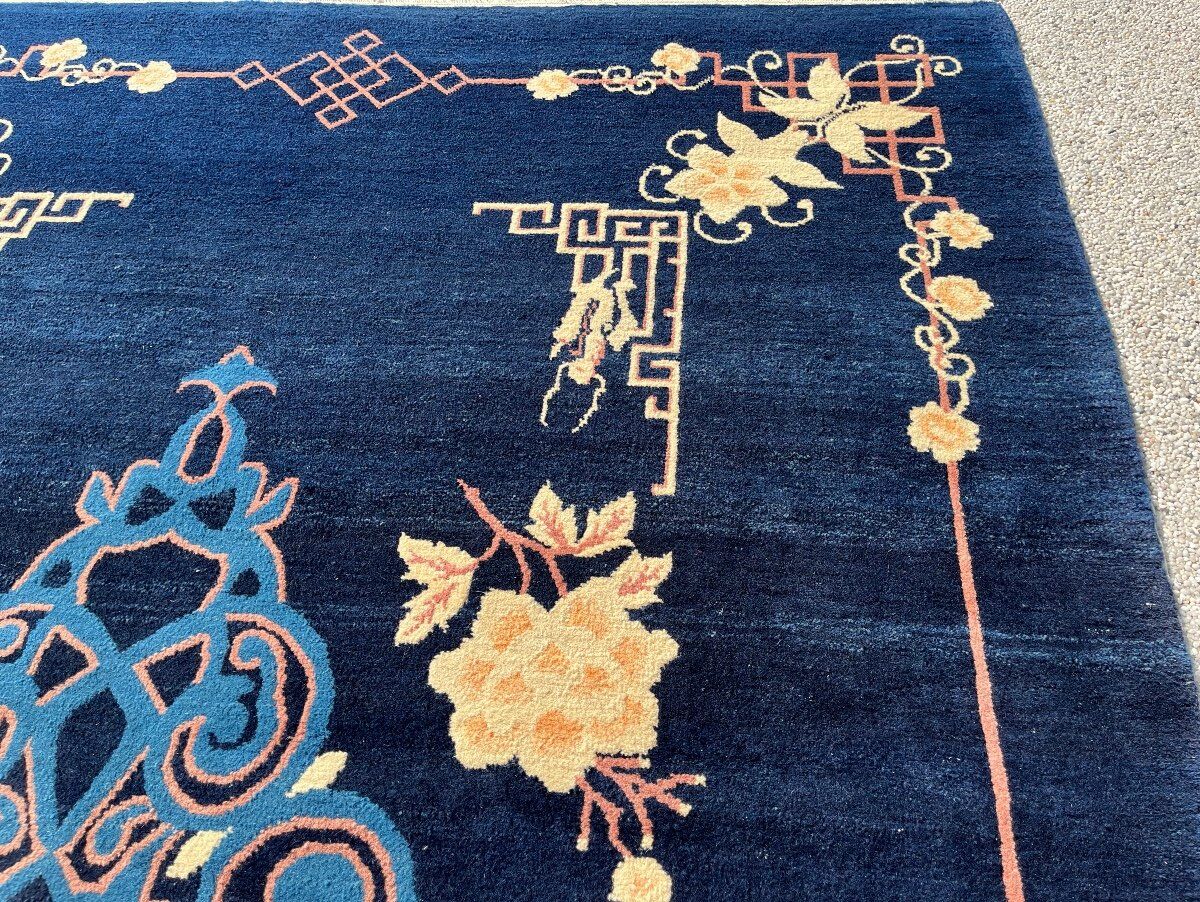 Chinese carpet, Beijing, royal blue