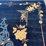 Tapis chinois, Pékin, bleu royal