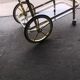 French brass two tier bar cart, 1960s