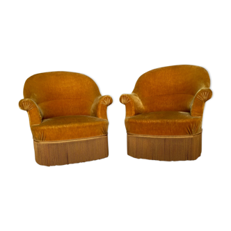 Pair of armcchairs toad